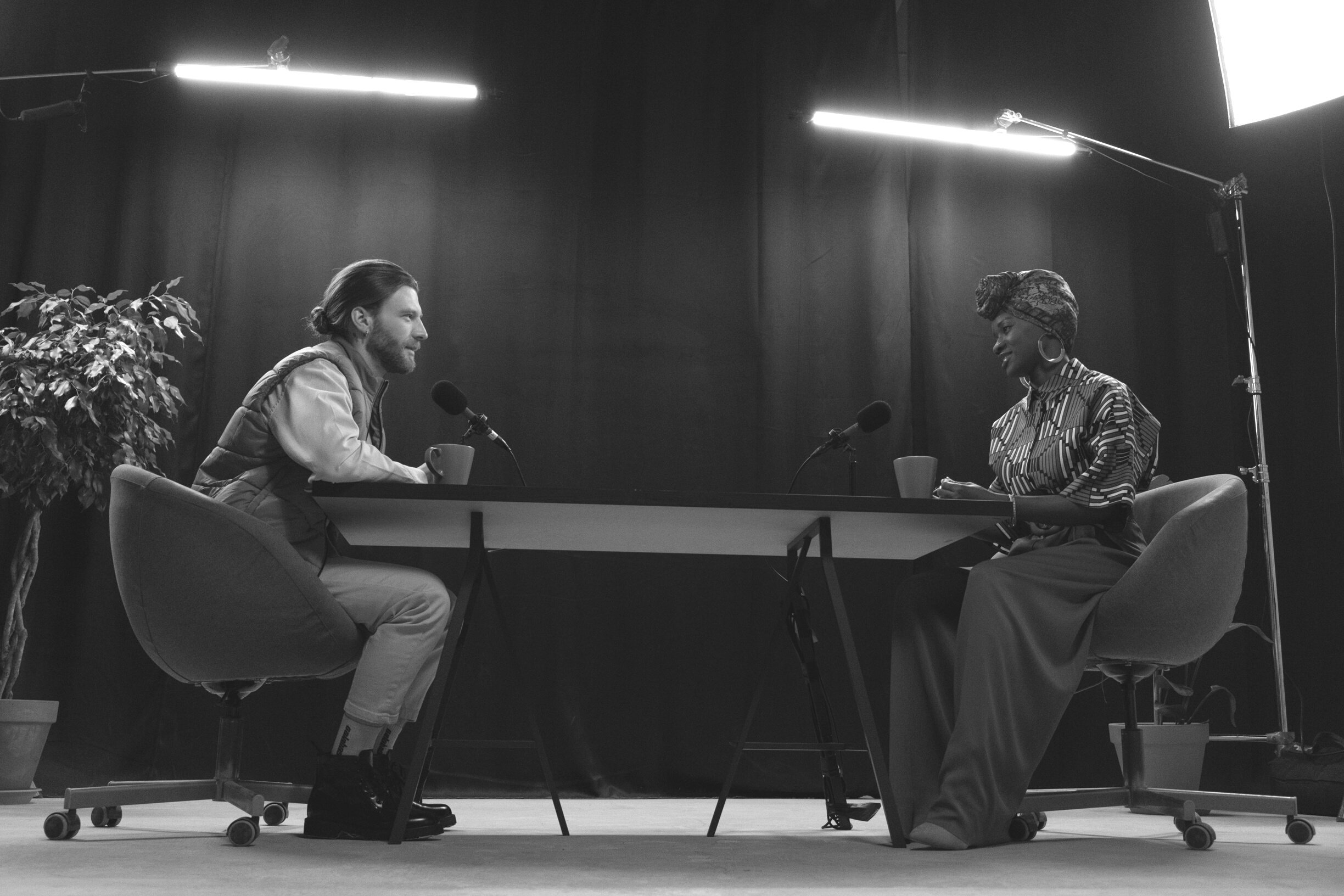 Man and Woman Sitting on a Chair